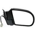 Replacement Black Textured Passenger Side Power Door Mirror w/o Dimmer