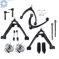 Set of 2 Front Upper Lower Control Arms & Wheel Hub for Chevrolet Suburban 1500 (2007–2013)