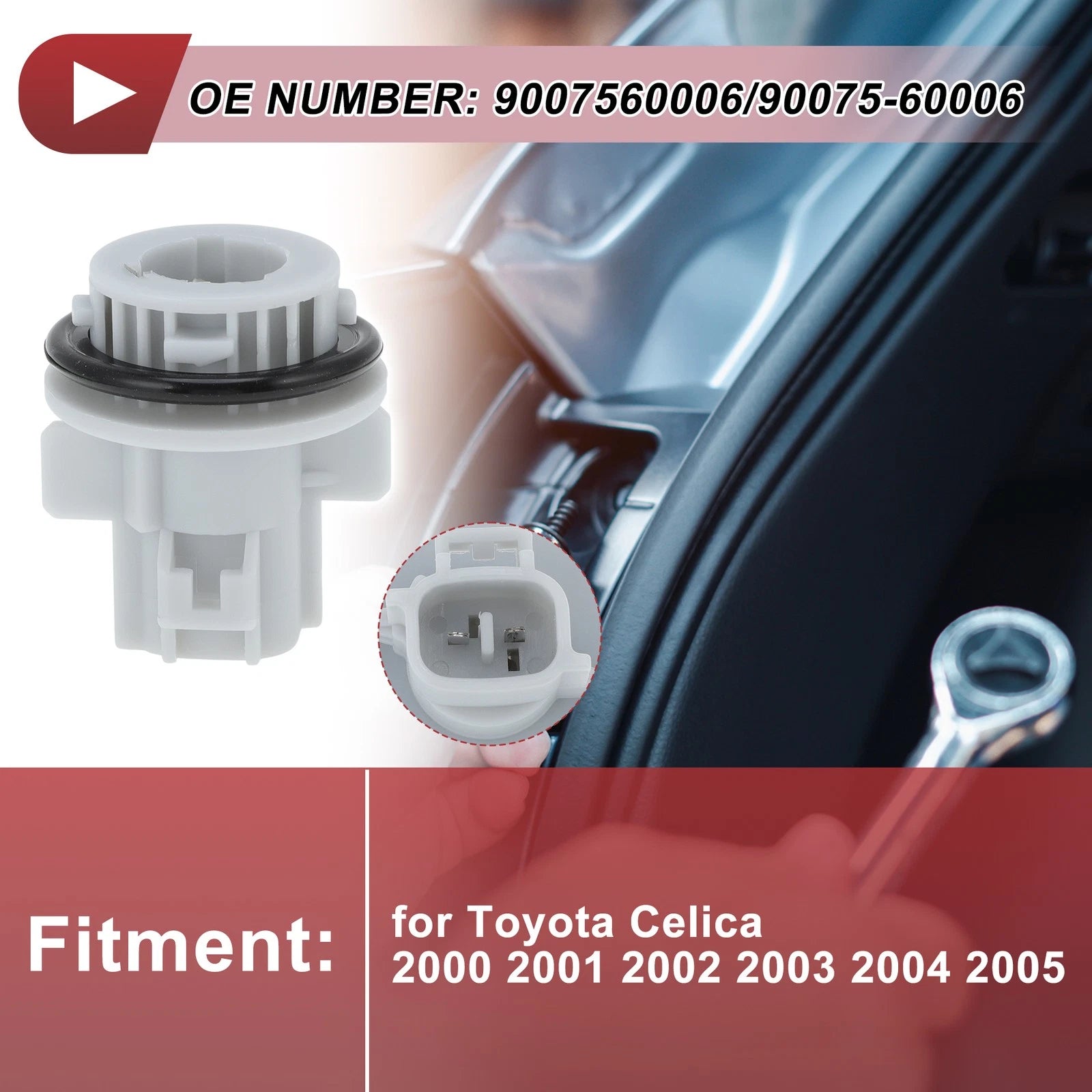 Front Turn Signal Light Socket for Toyota Celica (2000–2005) No. 9007560006 2 Pin