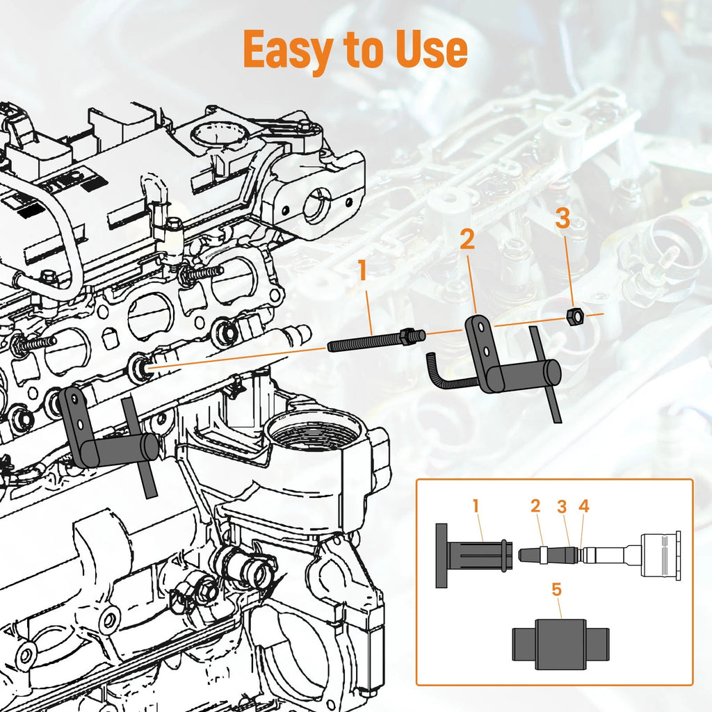Injector Rail Remover for Cadillac Chevrolet 4.3L 3.6L GDI (2007–2014)