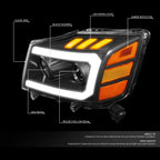 LED Projector Headlight Lamp for Nissan Armada Titan (2005–2015)