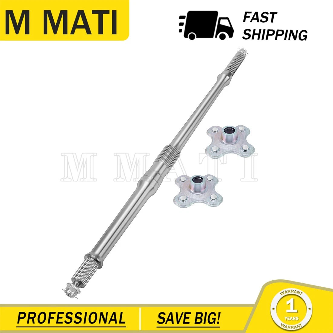 Rear Axle Shaft & Hubs for Yamaha Kodiak 450 (2003-2004), Wolverine 450 (2006-2010)