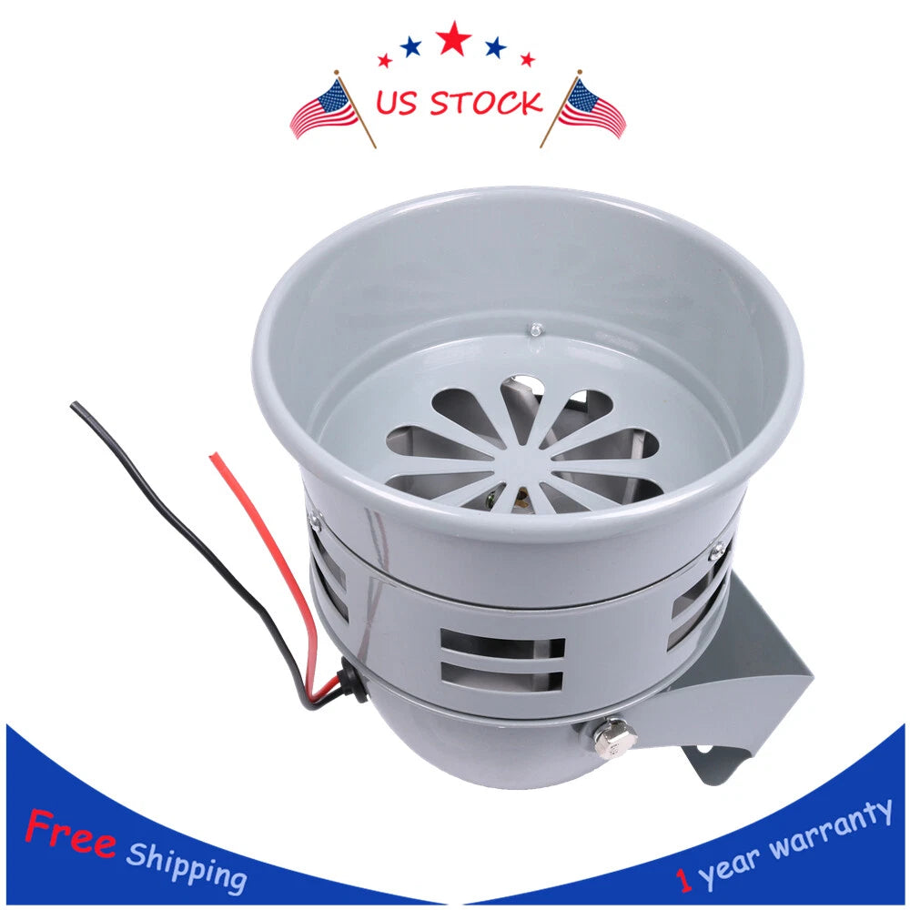 12V Loud Air Raid Siren Horn for Electric Car Truck Boat Motorcycle