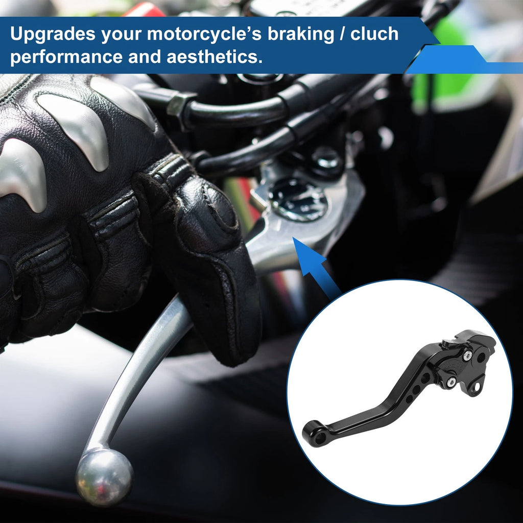 Long Brake Clutch Levers for Honda VFR1200F (2010–2014) Black 1 Pair