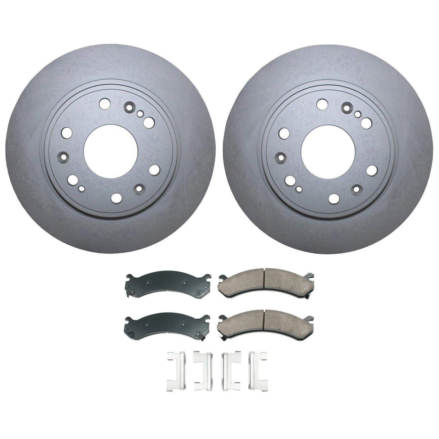 Front Brake Kit with 330mm Disc Rotors & Akebono Pro ACT Pads for Chevy GMC