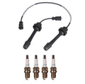 Denso Wire Set & 4 Iridium Spark Plugs for Mazda Protege