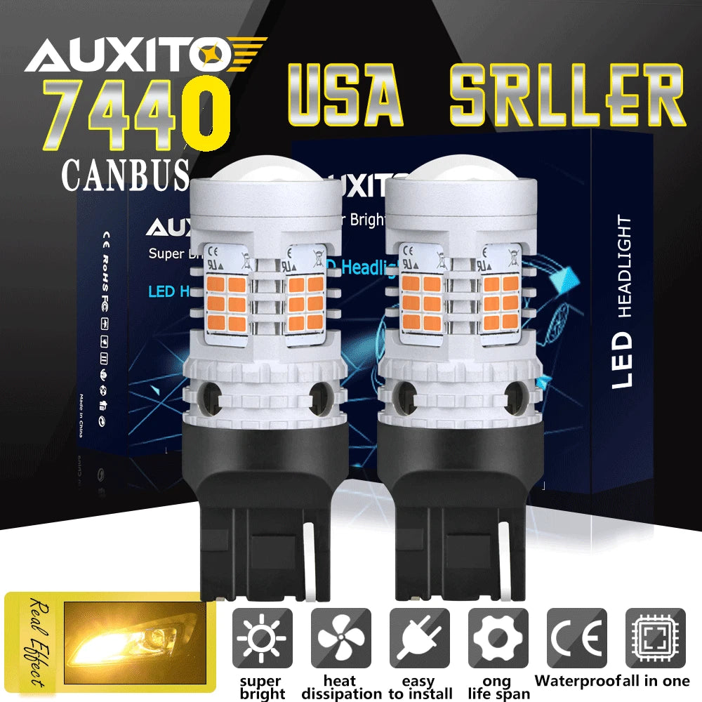 2X Amber LED Turn Signal Lights