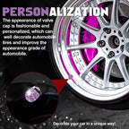 Bling Crystal Diamond Car Wheel Tire Caps for Universal Fit (-)