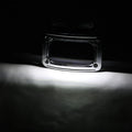 Chrome Curved Laydown License Plate Mount Light for Harley Street Road Glide