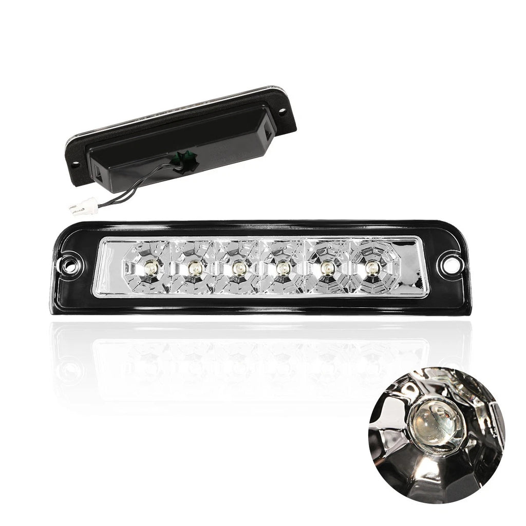 Full LED Third Brake Light for Jeep Wrangler (1997–2006) Chrome
