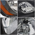 Headlamp Assembly for Honda Fit Sport (2009–2011) Right Side Halogen Black