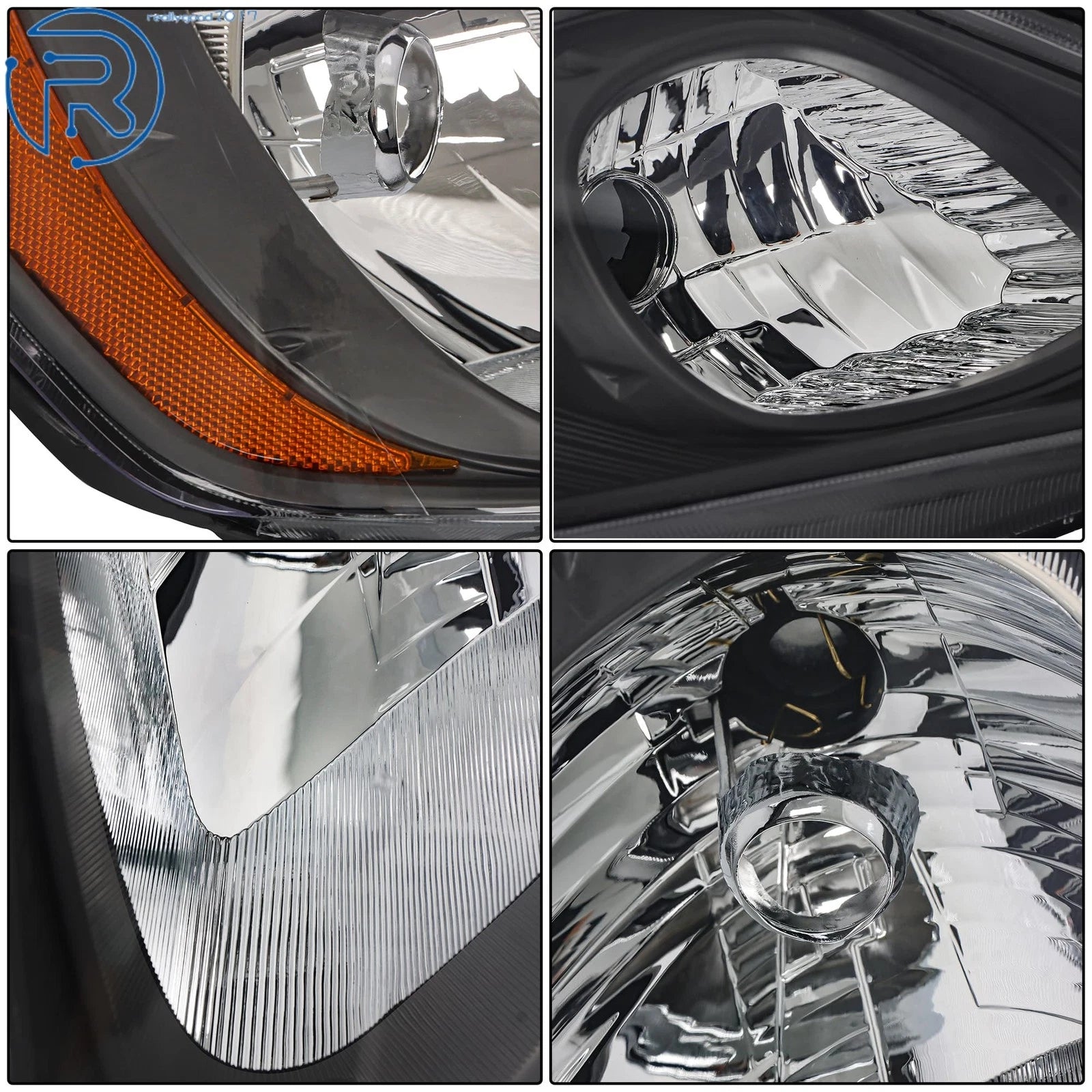 Headlamp Assembly for Honda Fit Sport (2009–2011) Right Side Halogen Black