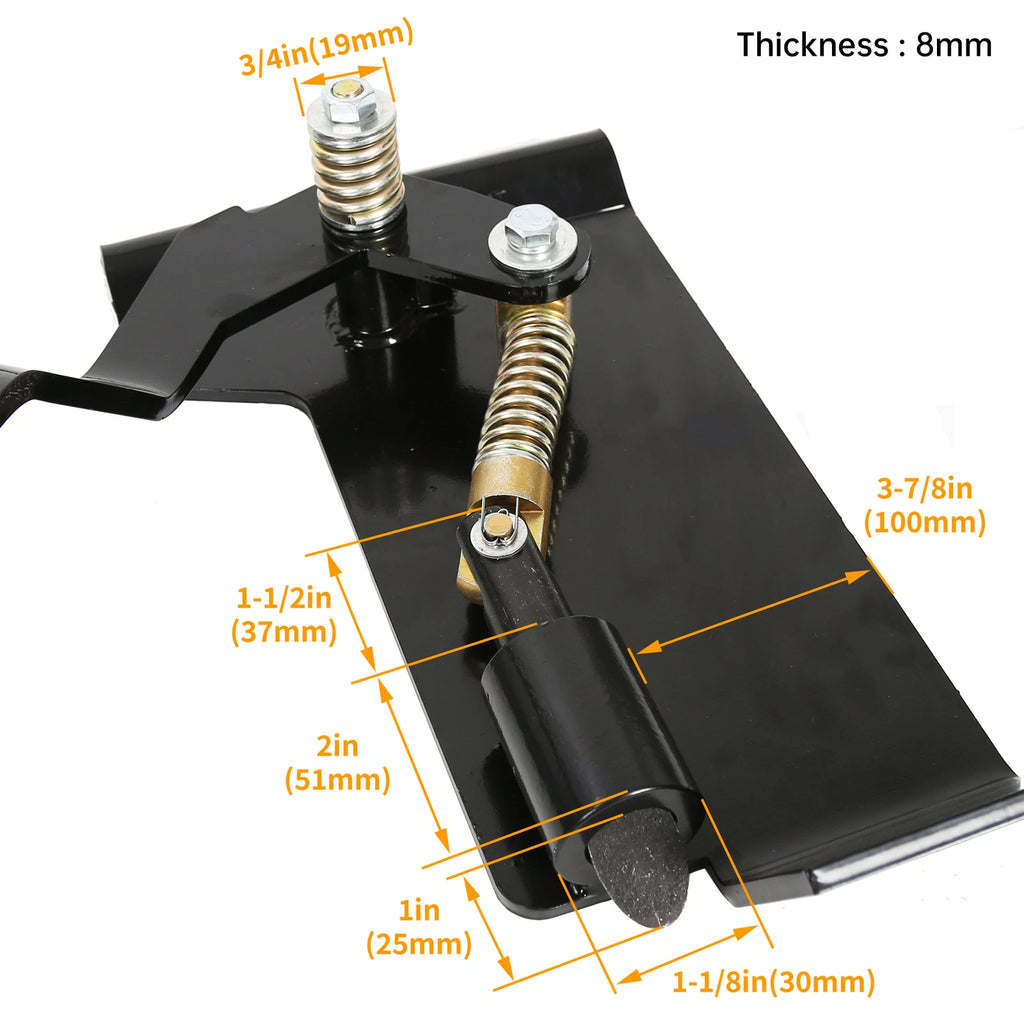 Weld-On Quick Attach Bucket Conversion Adapter Latch Plates for Skid Steer (Universal)