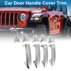 Door Handle Cover Trim for Ford Fiesta (2009–2012) Silver Tone