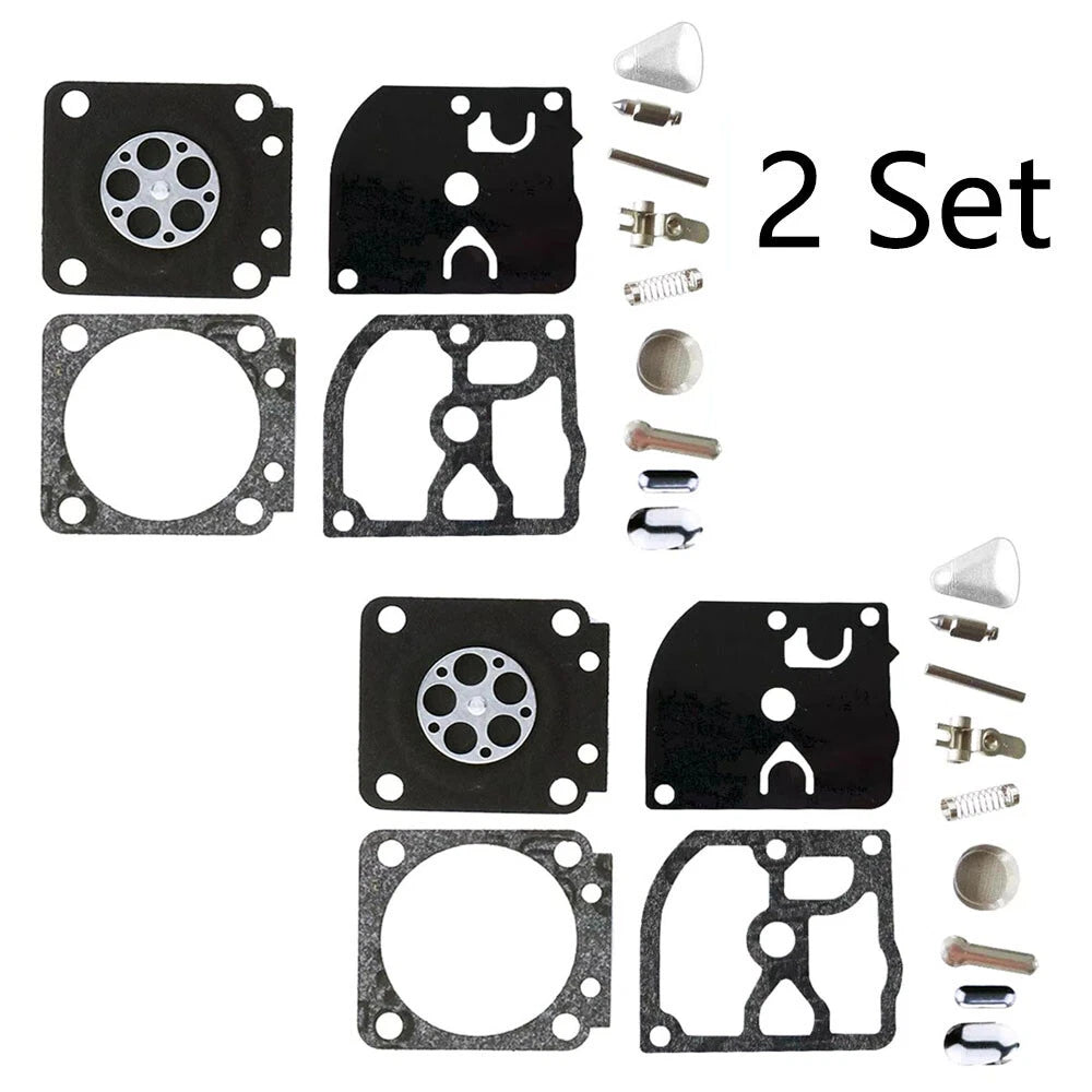 Set of 2 Carburetor Repair Kits for Zama RB-40 RB-85 FS400 450 C1Q-S33 34 35 36