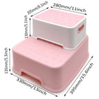 2X Anti-Slip Step Stool for Toddler Kids Bathroom Potty