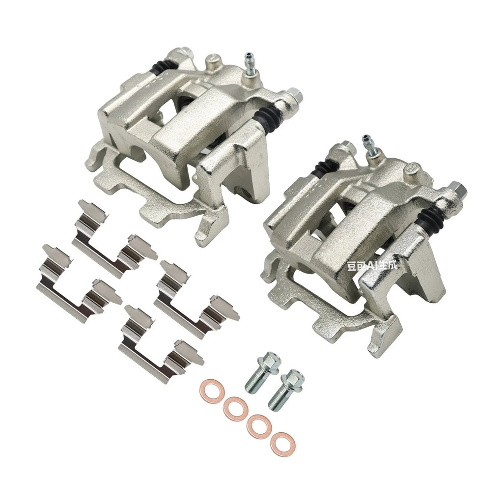 2X Rear Brake Calipers w/Bracket for Nissan Murano Infiniti G37 JX35 Q50 QX60 (2011–2021)