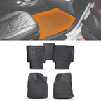 Set of 4 TPE Rubber Carpet Floor Mats for Volkswagen Tiguan (2018–2023)