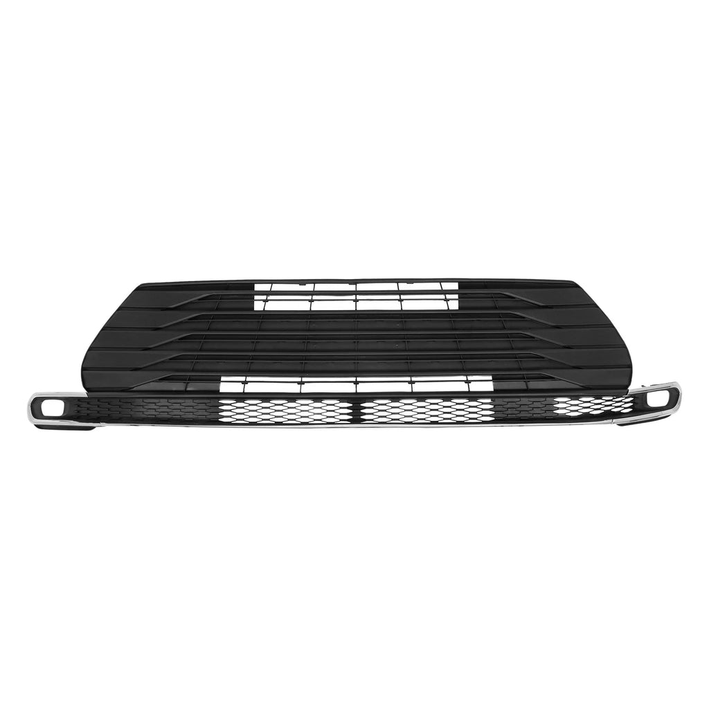 Front Bumper Grille for Toyota Sienna (2021-2023) Matte Black Chrome