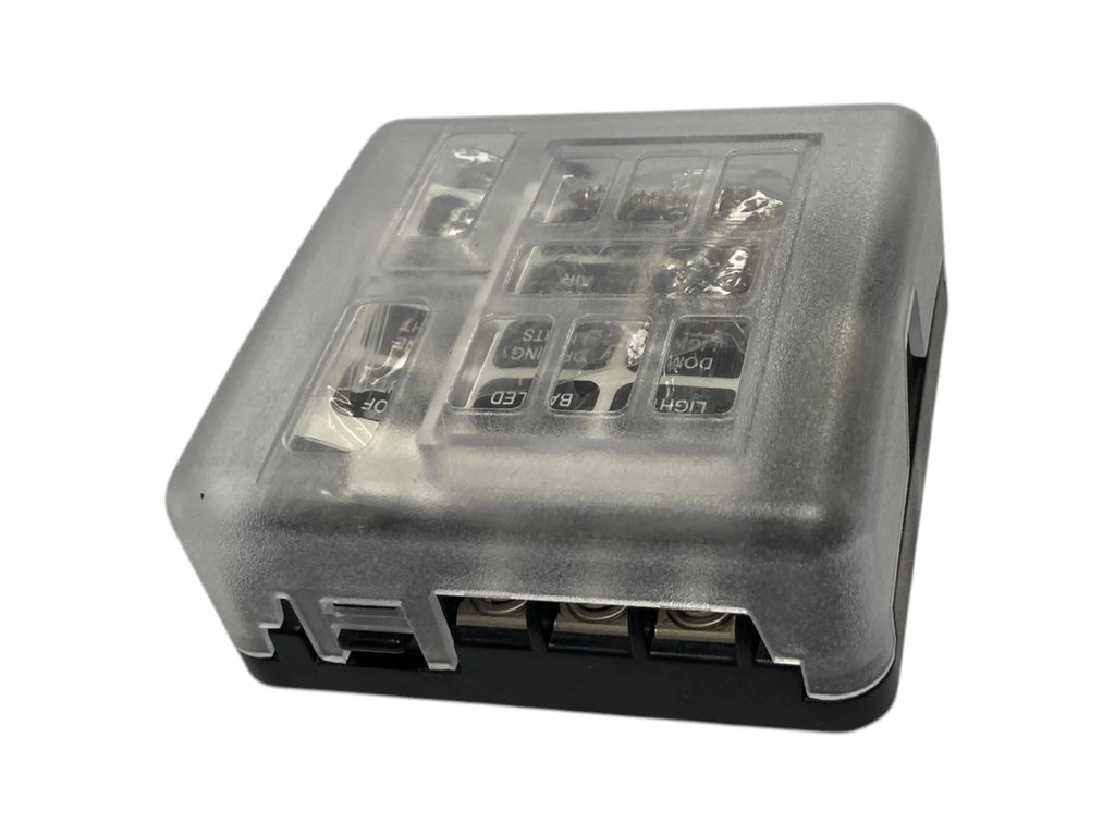 6-Gang Covered Fuse Block ATO/ATC for Universal Applications