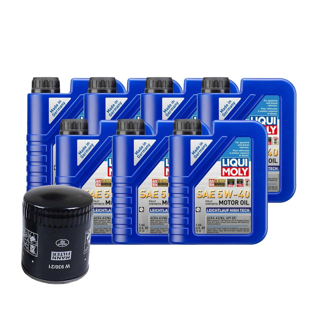 Oil Change Kit 7L Liqui Moly Leichtlauf 5W-40 for Audi 2.7/2.8L (1997–2005)