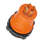 NEMA L14-30P to SS2-50R Adapter 125/250V Weather Resistant (4.3 Inches)