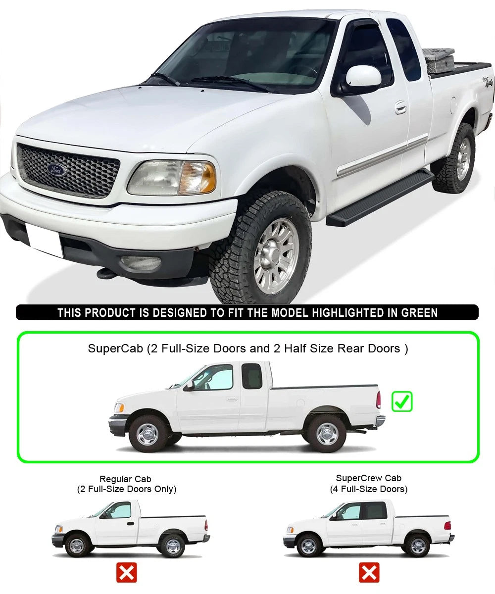 Running Boards for Ford F150 F250 Super Cab (1999-2003)