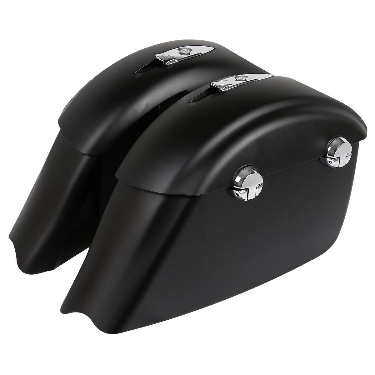 Matte Black Saddlebags for Indian Chieftain (2014–2018) - Electronic Latch