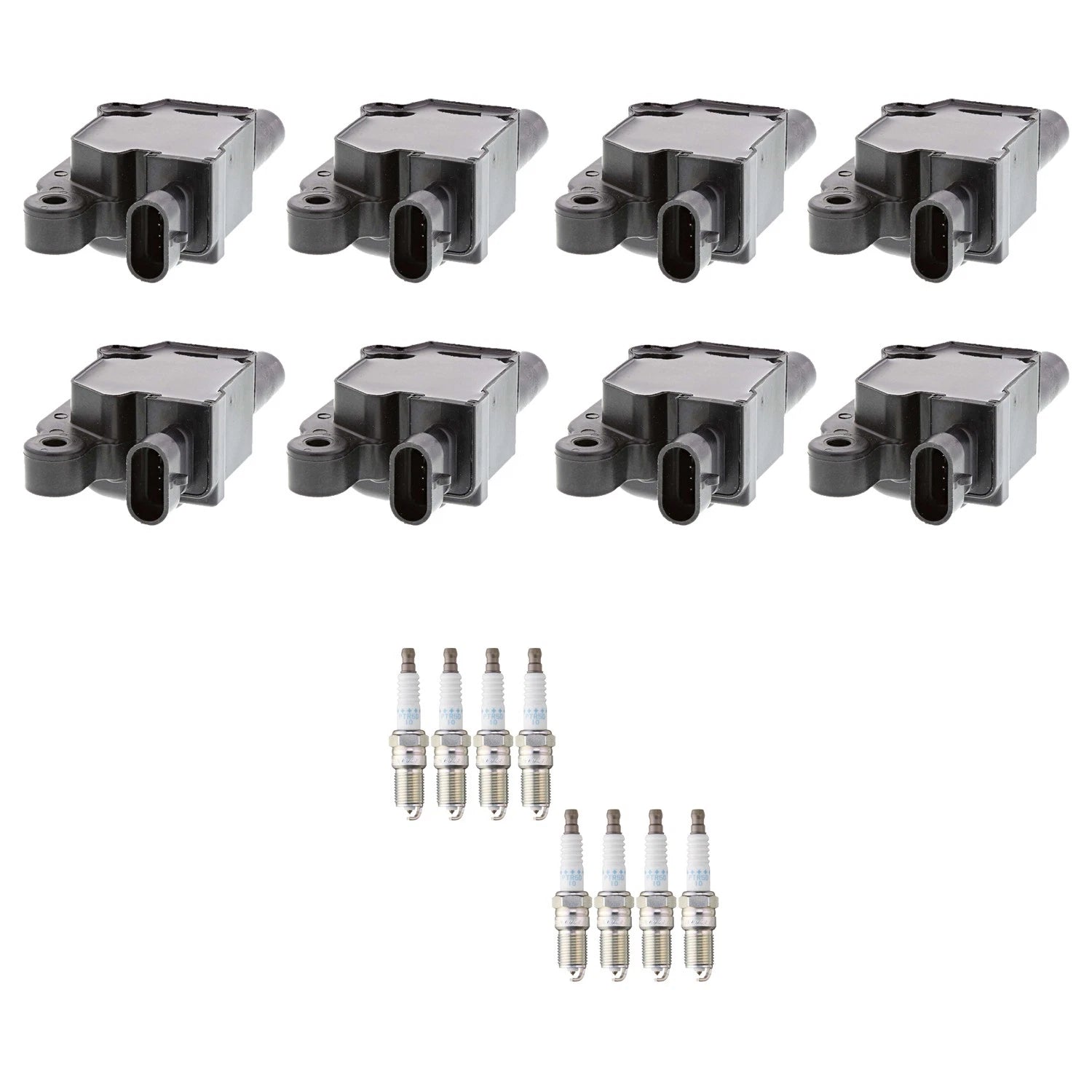 Set of 8 Ignition Coils & NGK Spark Plugs for Camaro CTS Escalade V8 (2000–2023)