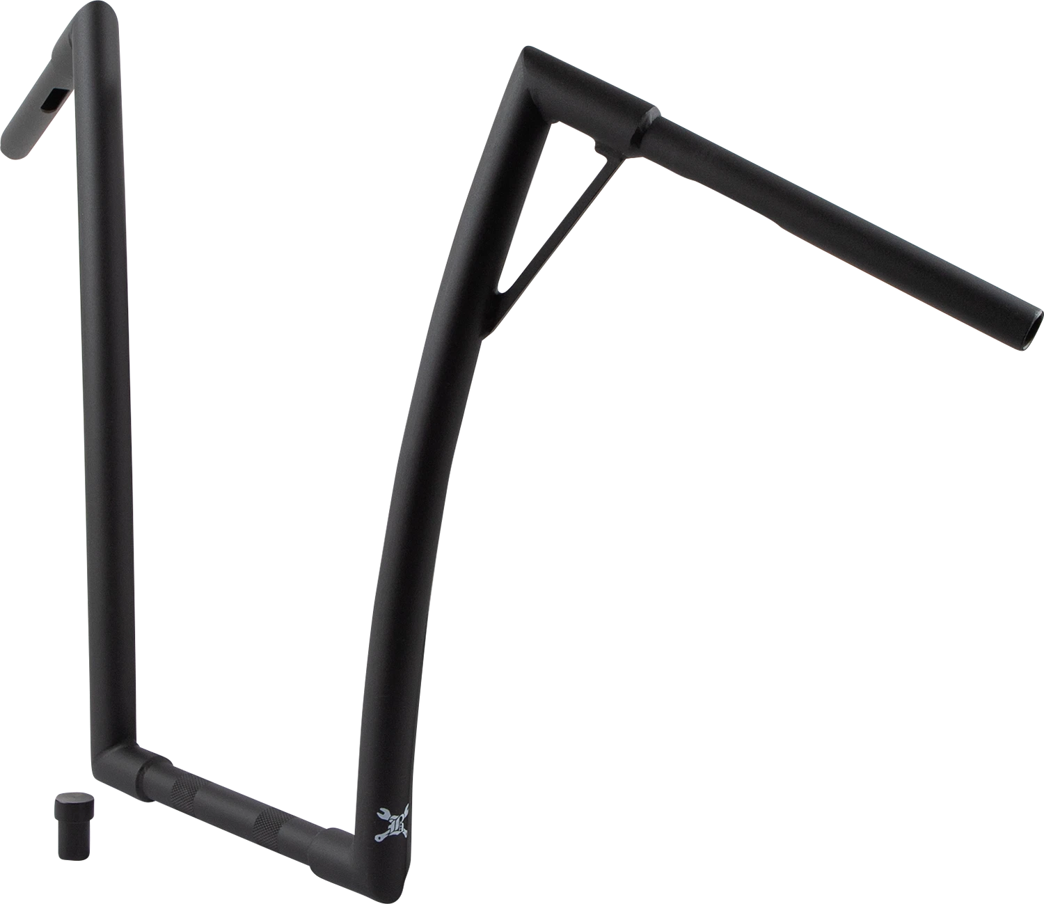Burly Brand Louie Handlebar 19" Textured Black for Harley Davidson