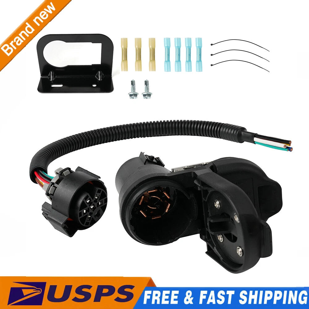 Multi-Tow 7 Way Wiring Connector Plug Harness Kit for USCAR