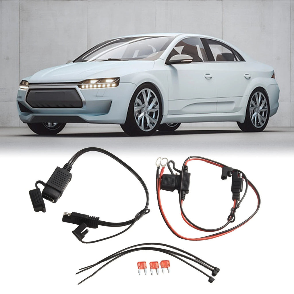 SAE to USB Charger Cable Adapter Kit for Motorcycle (Compact, Waterproof)