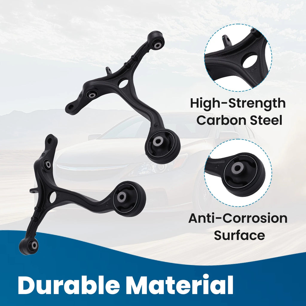 Set of 2 Front Lower Control Arms with Ball Joints for Honda Accord (2008–2012)