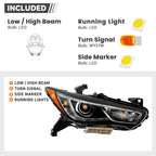 Full LED Headlight Set for Infiniti QX60 (2019–2020) w/Module w/o Motor