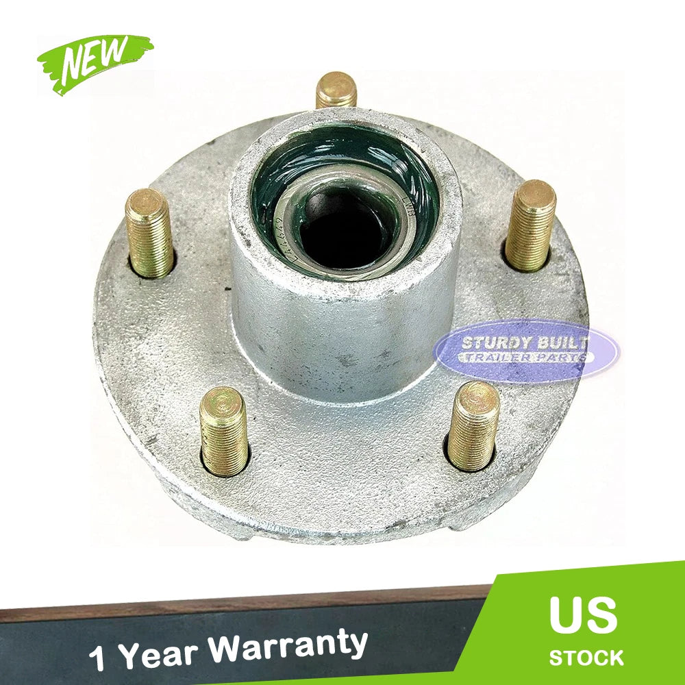 5 Lug Trailer Hub with 1 1/16" Bearings & 1 1/4" Seal for 2000LB