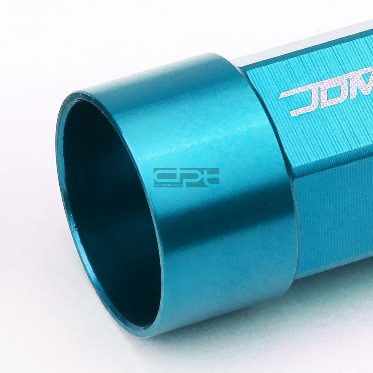 Set of 20 M12X1.25 Sky Blue Aluminum Lug Nuts with Caps for JDM Vehicles