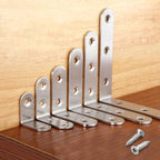 Set of 4 Stainless Steel Right Angle Corner Braces Brackets