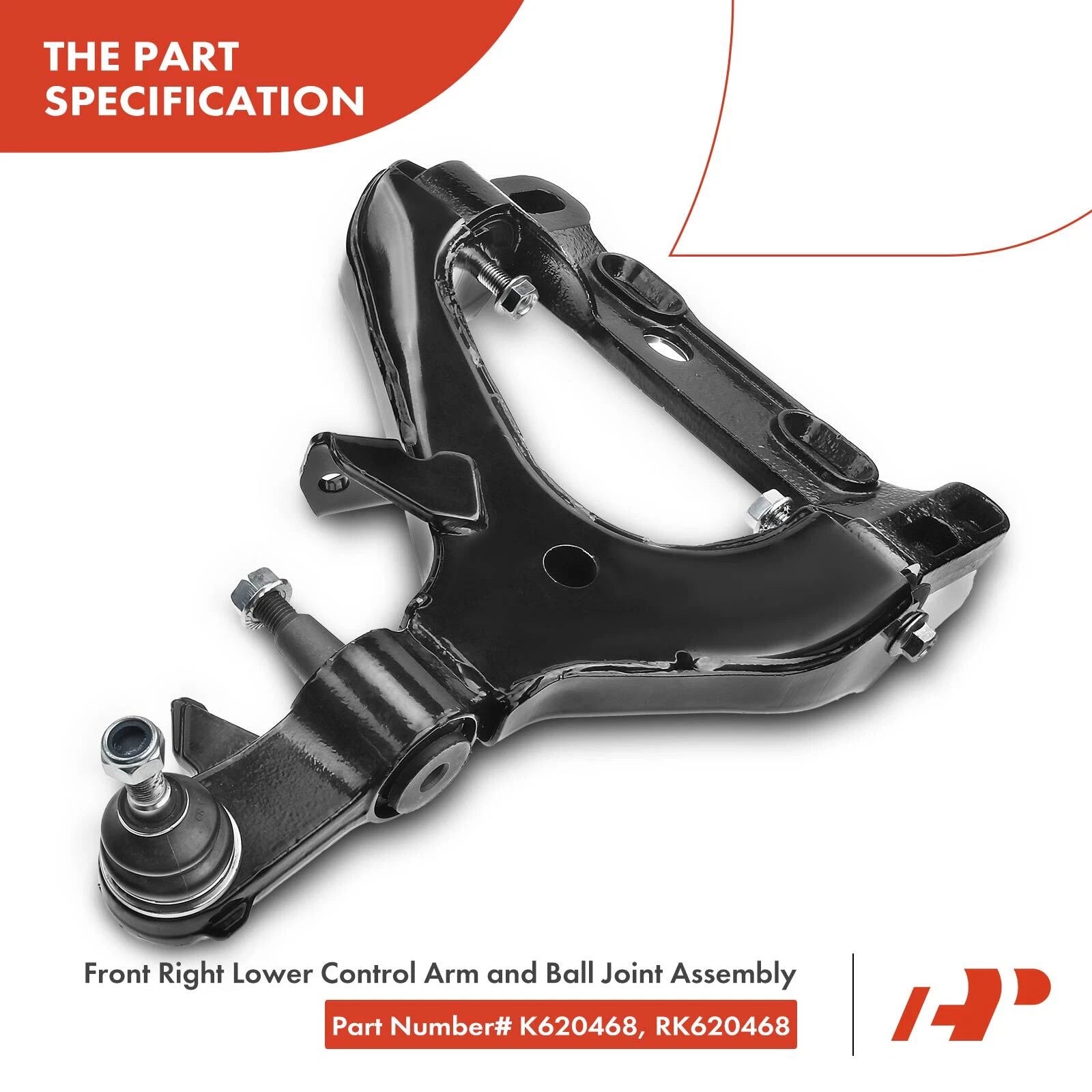 Set of 4 Front Control Arm Ball Joints for Buick Rainier (2004–2007)