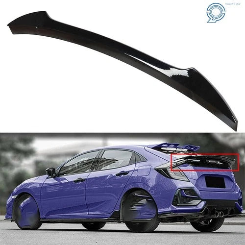 Glossy Black Rear Spoiler Wing for Honda Civic (2017–2021)