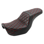 Breathable Driver Passenger Seat for Harley Dyna Low Rider Fat Bob (2006-2017)