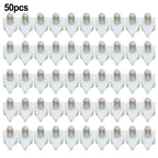 50 Pcs Shelf Studs Pegs with Metal Pin for Universal Shelving