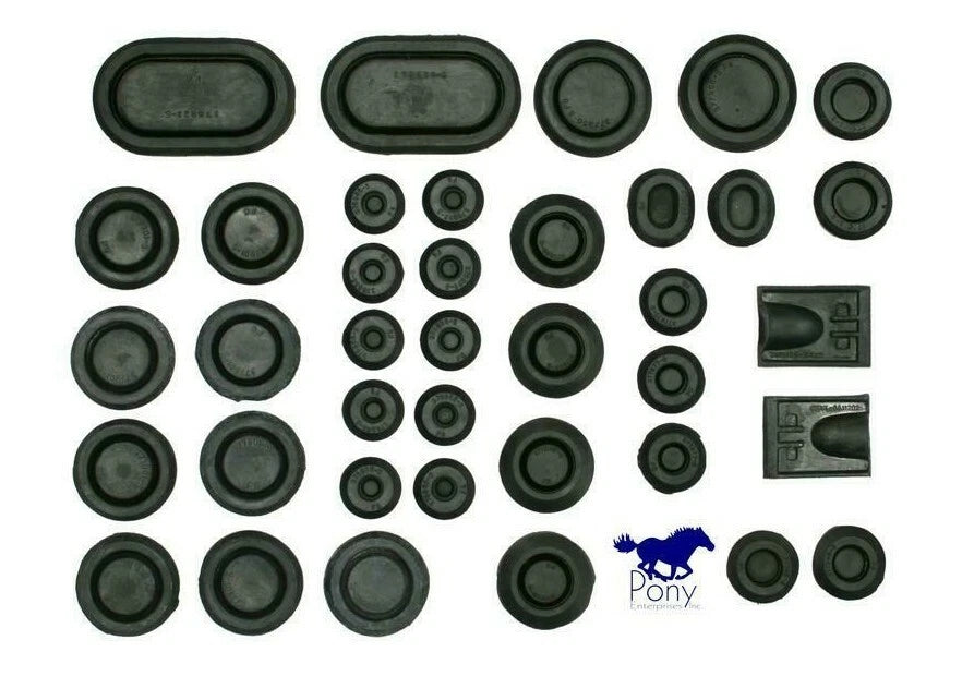 Master Rubber Body Plug and Grommet Kit for 1968 Ford Mustang (1968–1968)