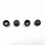 Black Grooved Bolt Toppers Caps for Harley Twin Cam Dyna Softail Road King (1999–2017)