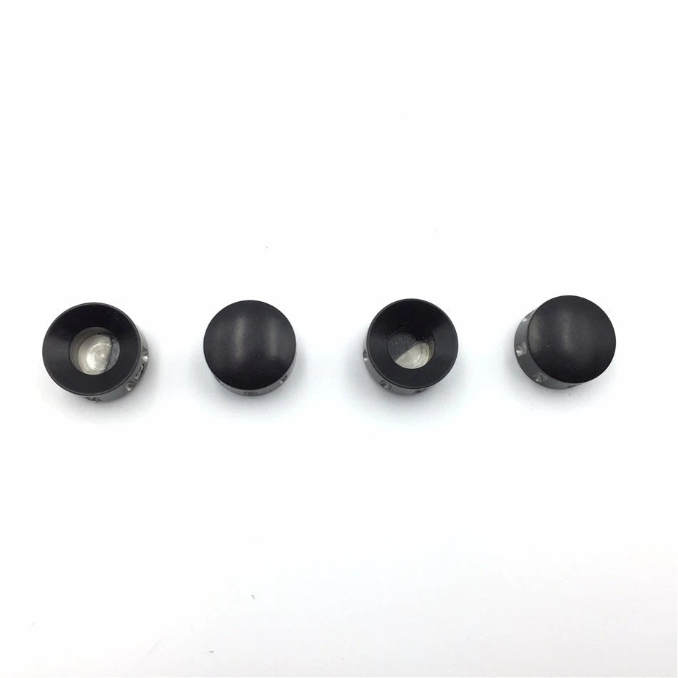 Black Grooved Bolt Toppers Caps for Harley Twin Cam Dyna Softail Road King (1999–2017)