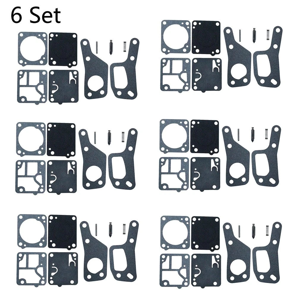 Set of 6 Carburetor Repair Kits for ZAMA RB19 Mini Mac 110 120 130 140