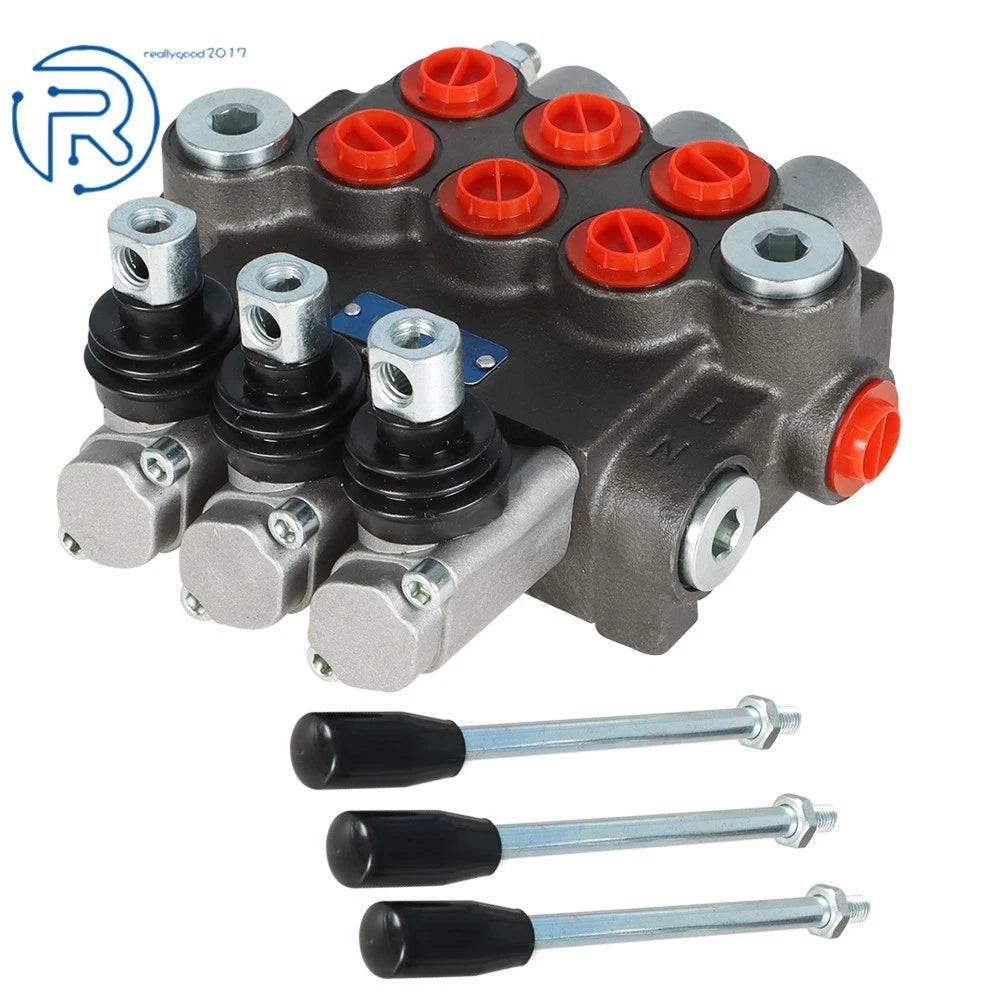 P40 Hydraulic Directional Control Valve 13GPM 3 Spool for