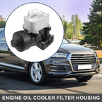 Engine Oil Cooler Filter Housing with Seals for Audi A3 Q5 (2013–2020) No. 03L115389E