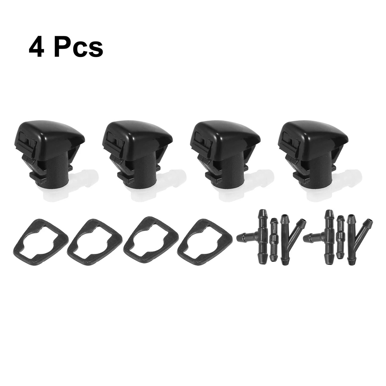 Set of 4 Front Windshield Washer Nozzles for Dodge Durango (68269108AA)