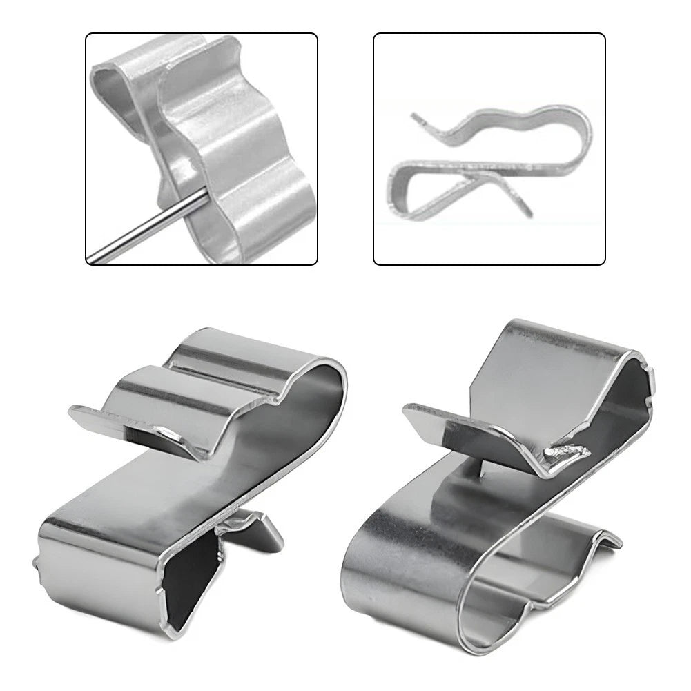 150PCS Stainless Steel Trailer Wiring Clamps for Cable Management