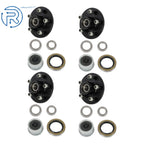 Set of 4 Trailer Idler Hub Kits for 3500 lbs Axles #84 Spindles 5 Lugs 5 × 4.5